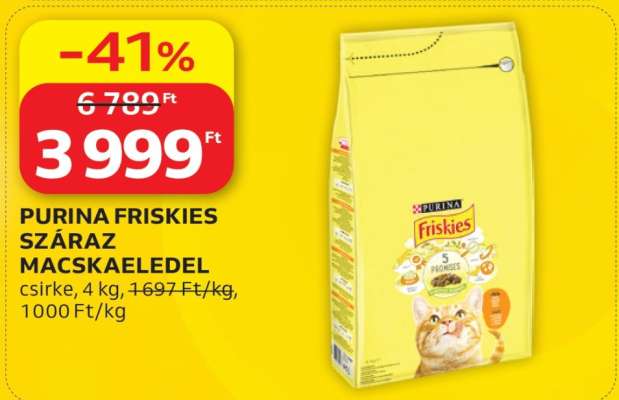 PURINA FRISKIES SZÁRAZ MACSKAELEDEL