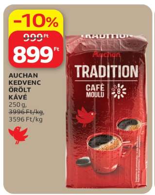 AUCHAN KEDVENC ŐRÖLT KÁVÉ
