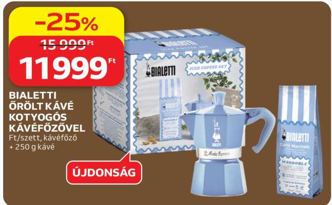BIALETTI ŐRÖLT KÁVÉ KOTYOGÓS KÁVÉFŐZŐVEL