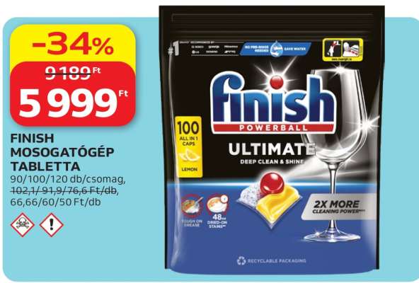 FINISH Mosogatógép-tabletta*