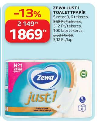 ZEWA JUST1 TOALETTPAPÍR
