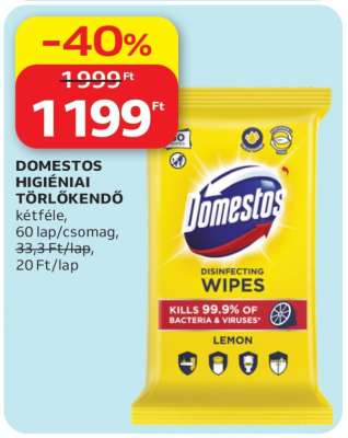 DOMESTOS HIGIÉNIAI TÖRLŐKENDŐ