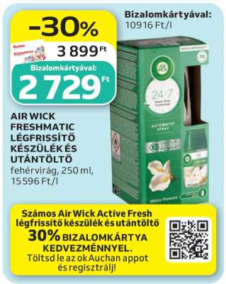 AIR WICK FRESHMATIC LÉGFRISSÍTŐ KÉSZÜLÉK ÉS UTÁNTÖLTŐ