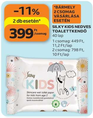 SILKY KIDS NEDVES TOALETTKENDŐ