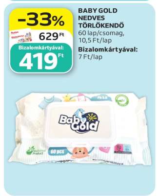 BABY GOLD NEDVES TÖRLŐKENDŐ