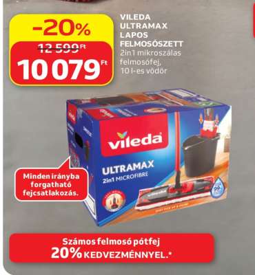 Vileda Ultramax Lapos Felmosószett