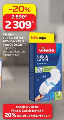 Vileda Flex & Catch Rövid Nyelű Porolószett