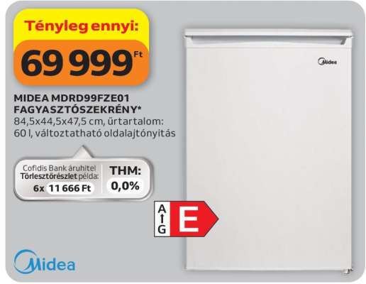 MIDEA MDRD99FZE01 FAGYASZTÓSZEKRÉNY