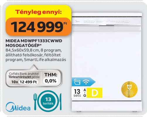MIDEA MDWPF1333CWWD MOSOGATÓGÉP