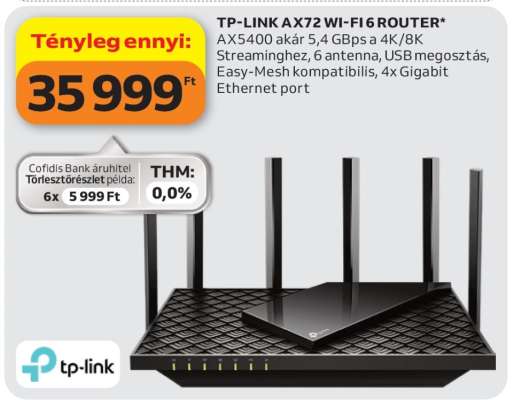 TP-LINK AX72 WI-FI 6 ROUTER