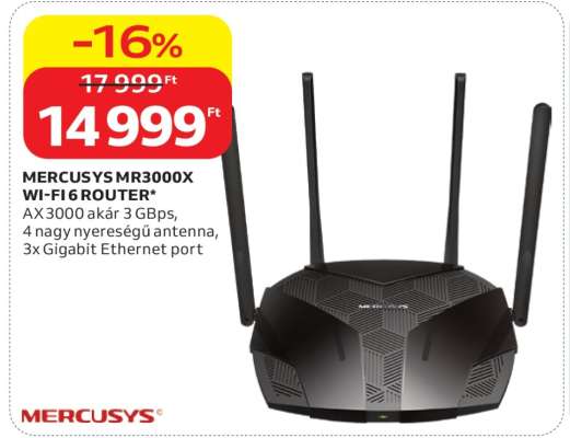 MERCUSYS MR3000X WI-FI 6 ROUTER