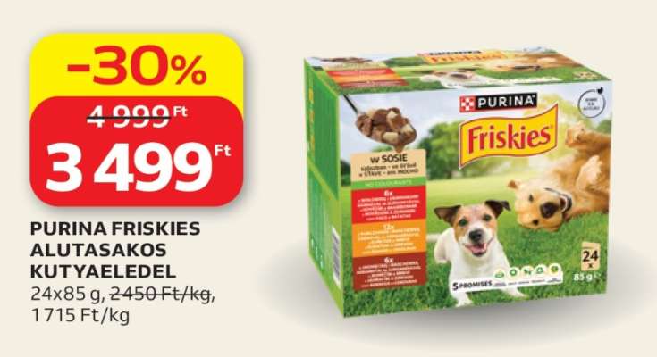 PURINA FRISKIES ALUTASAKOS KUTYAELEDEL