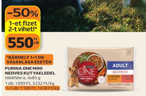 Purina One Mini nedves kutyaeledel