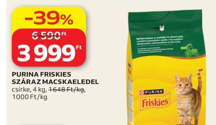 PURINA FRISKIES SZÁRAZ MACSKAELEDEL