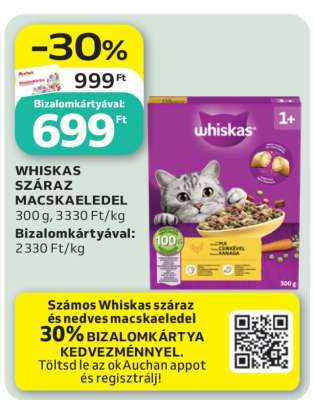 Whiskas száraz macskaeledel