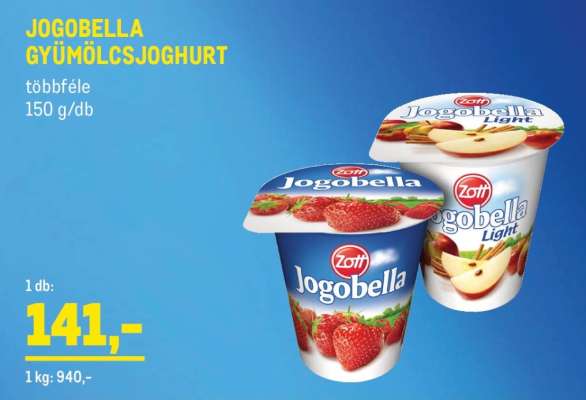 Jogobella gyümölcsjoghurt