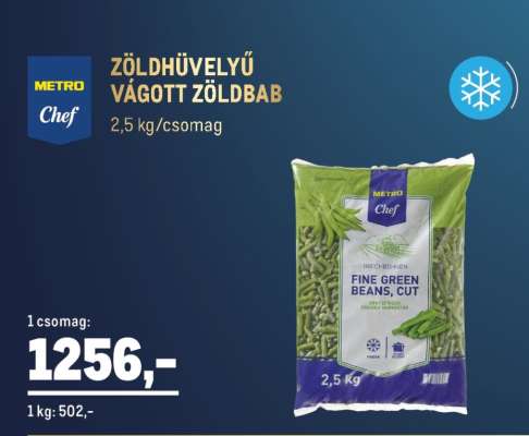METRO Chef ZÖLDHÜVELYŰ VÁGOTT ZÖLDBAB