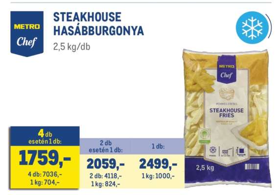 METRO Chef STEAKHOUSE HASÁBBURGONYA