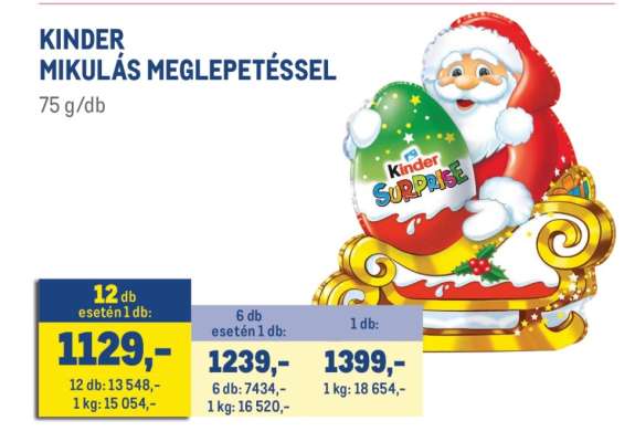 KINDER MIKULÁS MEGLEPETÉSSEL