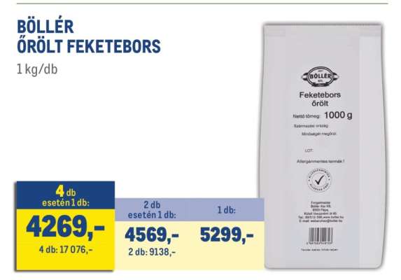 BÖLLÉR ŐRÖLT FEKETEBORS