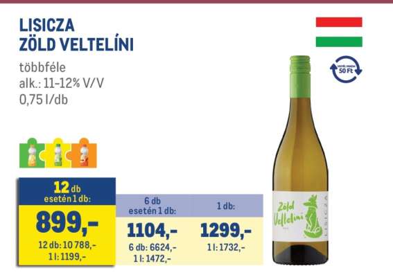 LISICZA Zöld Veltelini