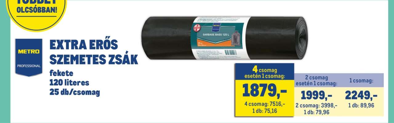 EXTRA ERŐS SZEMETES ZSÁK