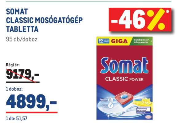 Somat Classic mosogatógép-tabletta