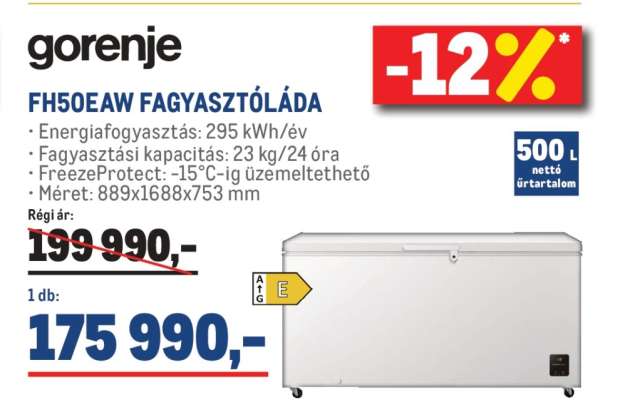 Gorenje FH50EAW Fagyasztóláda