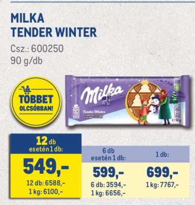 MILKA TENDER WINTER