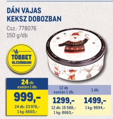 DÁN VAJAS KEKSZ DOBOZBAN