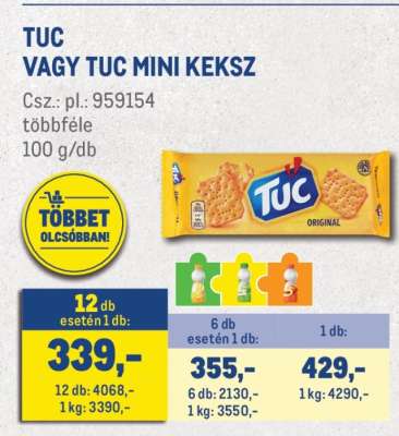 TUC vagy TUC mini keksz