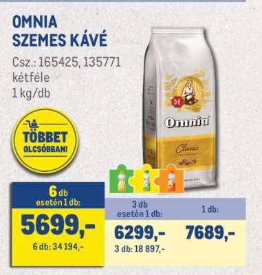 Omnia Szemes Kávé