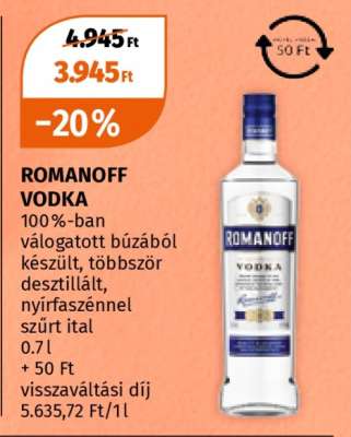 ROMANOFF Vodka*