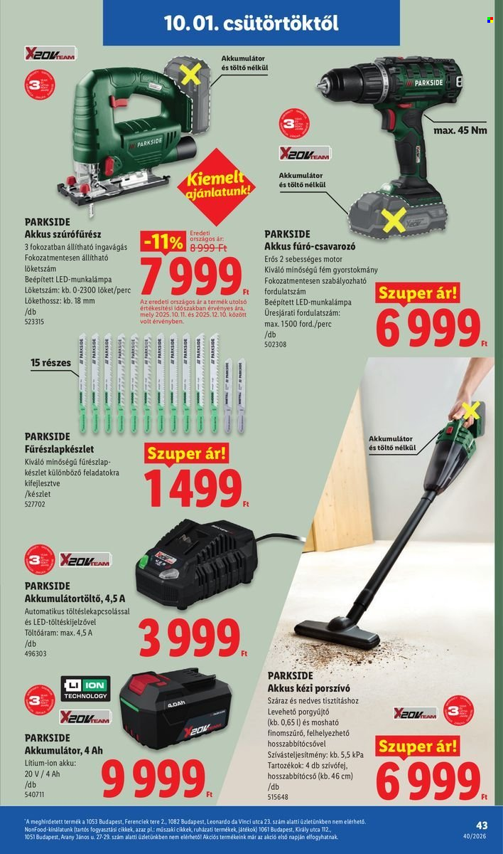 Lidl akciós újságok - 2026.10.01 - 2026.10.07. Oldal 43