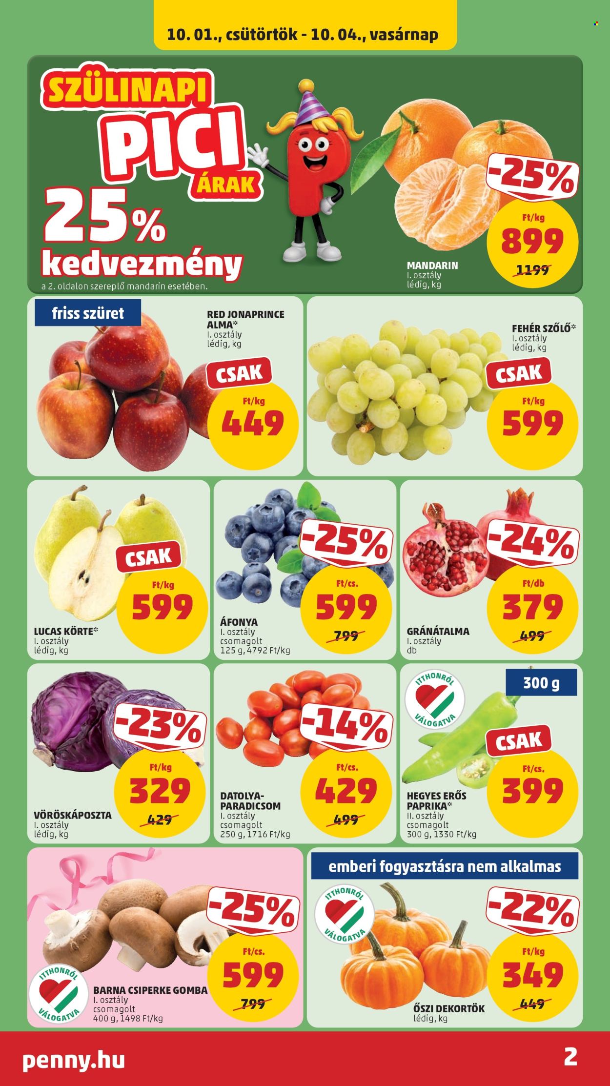 Penny Market akciós újságok - 2026.10.01 - 2026.10.07. Oldal 2
