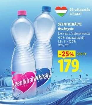 SZENTKIRÁLYI Ásványvíz