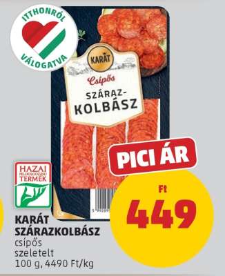 KARÁT SZÁRAZKOLBÁSZ
