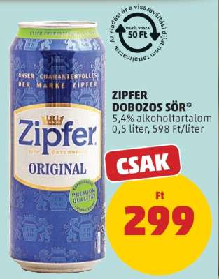 ZIPFER DOBOZOS SÖR