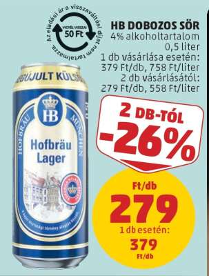 HB Dobozos Sör