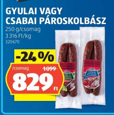 Gyulai vagy Csabai Pároskolbász