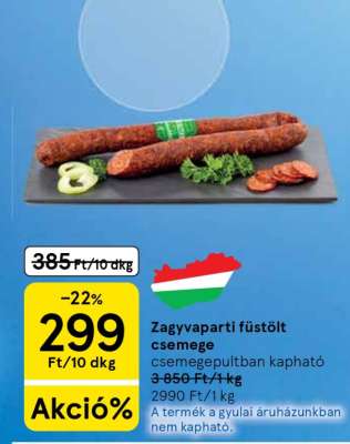 Zagyvaparti füstölt csemege