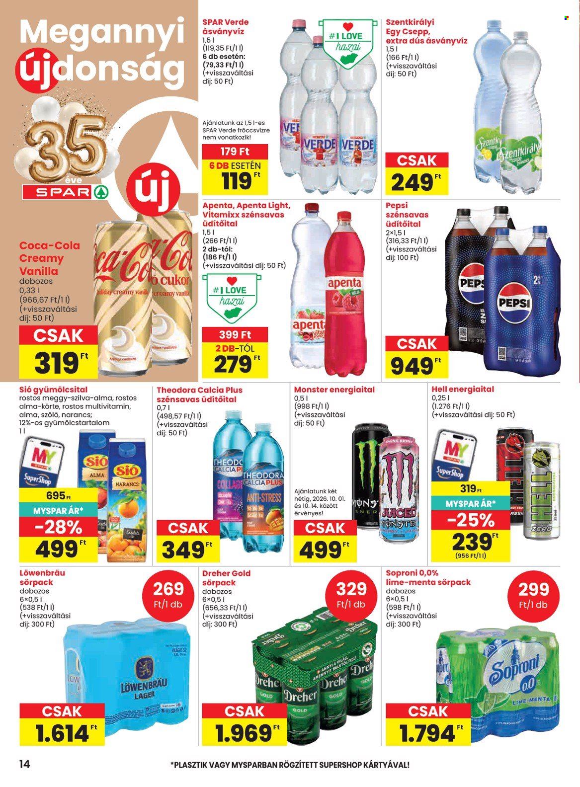 SPAR akciós újságok - 2026.10.01 - 2026.10.07. Oldal 14
