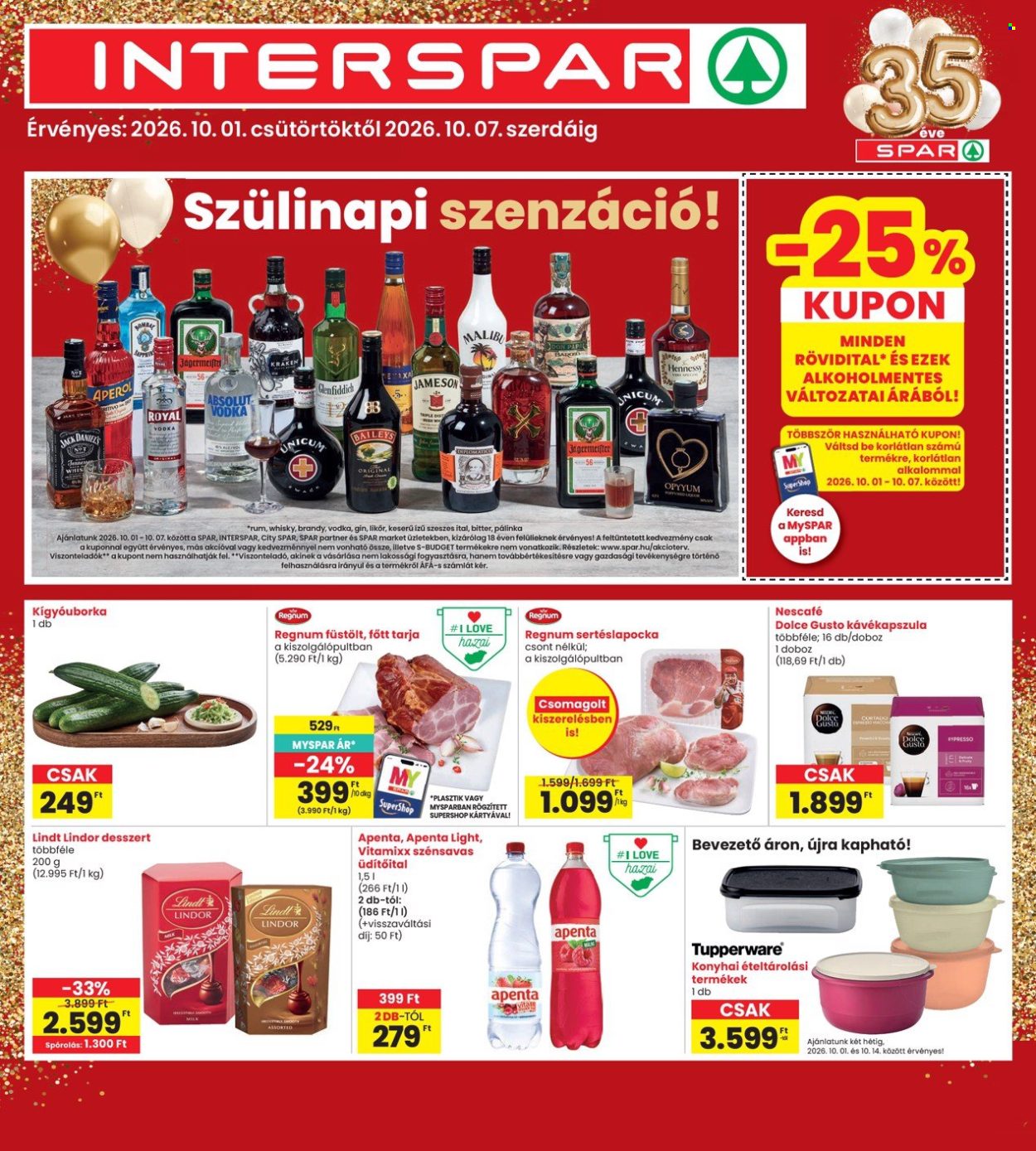 INTERSPAR akciós újságok - 2026.10.01 - 2026.10.07. Oldal 1