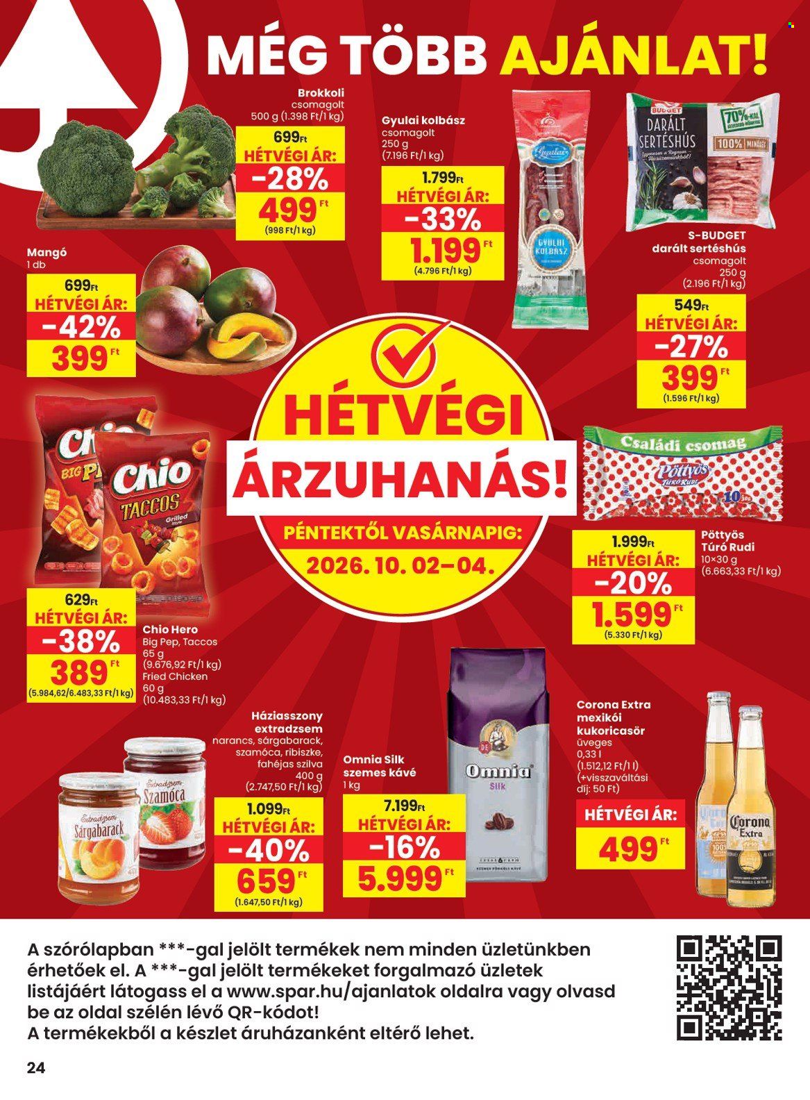 SPAR akciós újságok - 2026.10.01 - 2026.10.07. Oldal 24