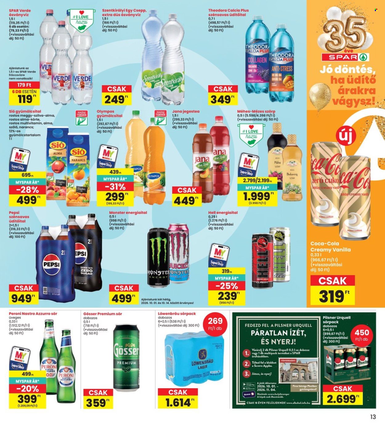 INTERSPAR akciós újságok - 2026.10.01 - 2026.10.07. Oldal 13