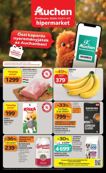 Újság Auchan - 2026.10.01 - 2026.10.07.