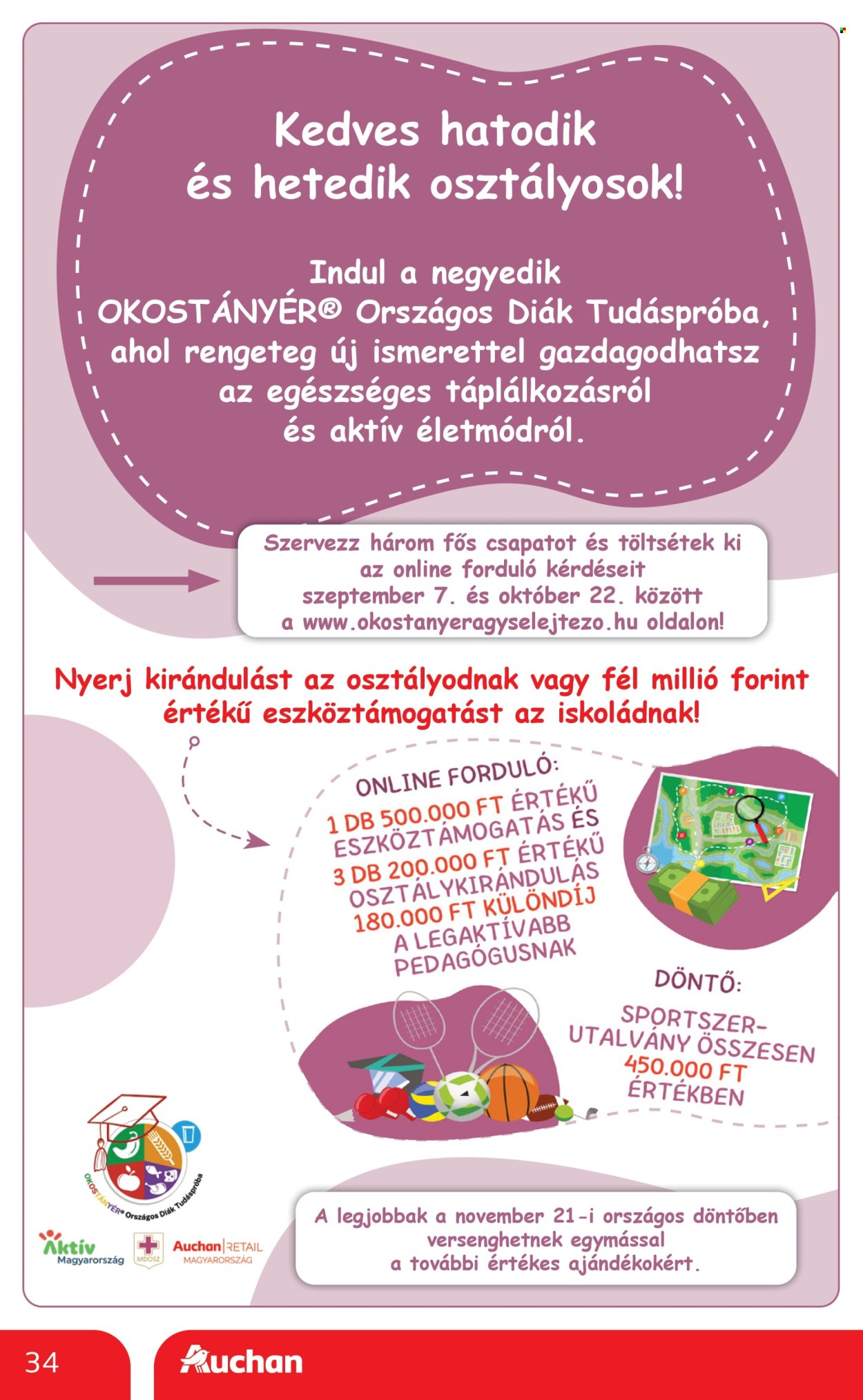 Auchan akciós újságok - 2026.10.01 - 2026.10.07. Oldal 34
