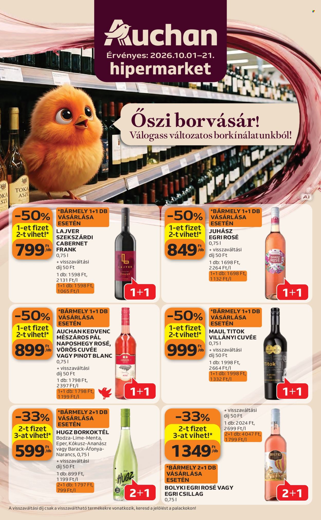 Auchan akciós újságok - 2026.10.01 - 2026.10.21. Oldal 1