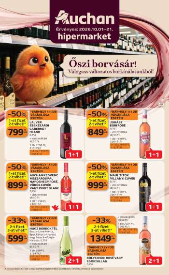 Újság Auchan - 2026.10.01 - 2026.10.21.