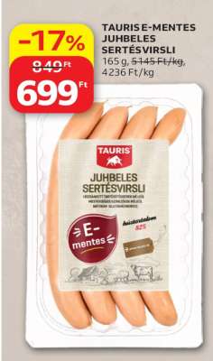 TAURIS E-MENTES JUHBELES SERTÉSVIRSLI